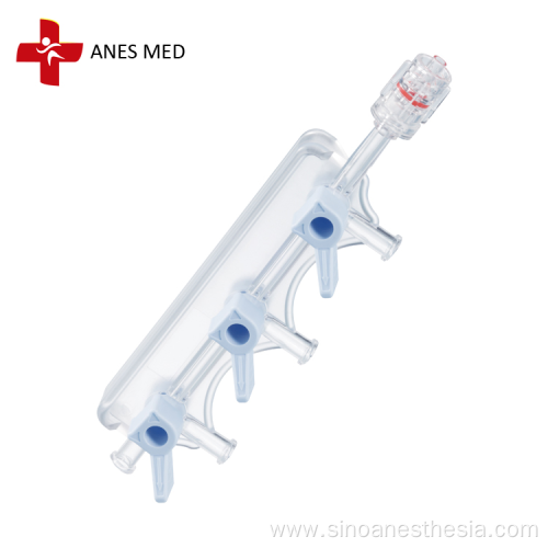 3 valve medical manifold angiography kit manifold